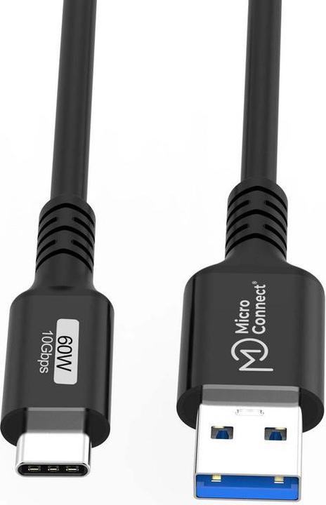 Actual product image MicroConnect USB C — USB A (2 m, USB 3.1, 60 W)