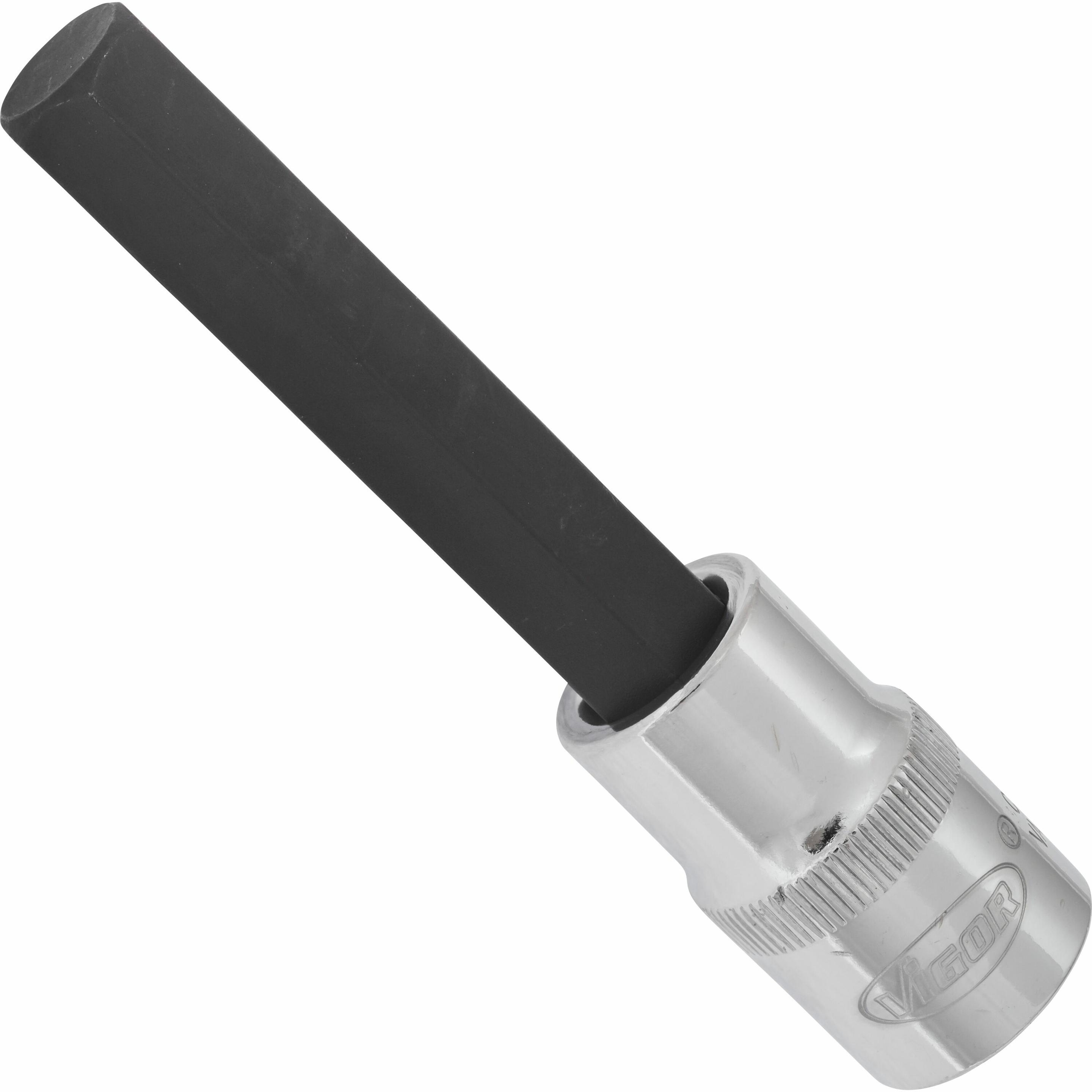 Vigor, Steckschlüssel + Stecknuss, Innensechskant Schraubendreher-Einsatz ∙ V2078 ∙ Vierkant12,5 mm (1/2 Zoll) ∙ Innen S...