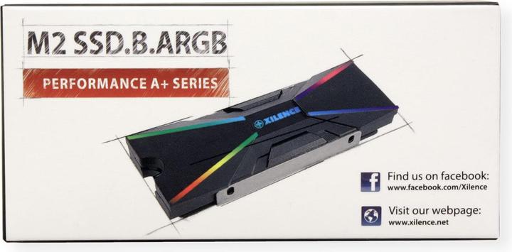 Productafbeelding Xilence M2SSD.B.ARGB Geheugenmodule Koeler Zwart 1 stuk(s)