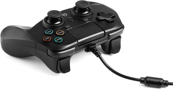 Actual product image Snakebyte Pad 4 S wired PS3/PS4 controller 3m - black (PS3, PS4)