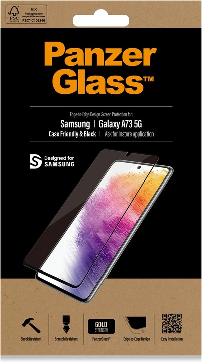 Actual product image PanzerGlass Standard (1 Piece, Samsung Galaxy A73 5G)