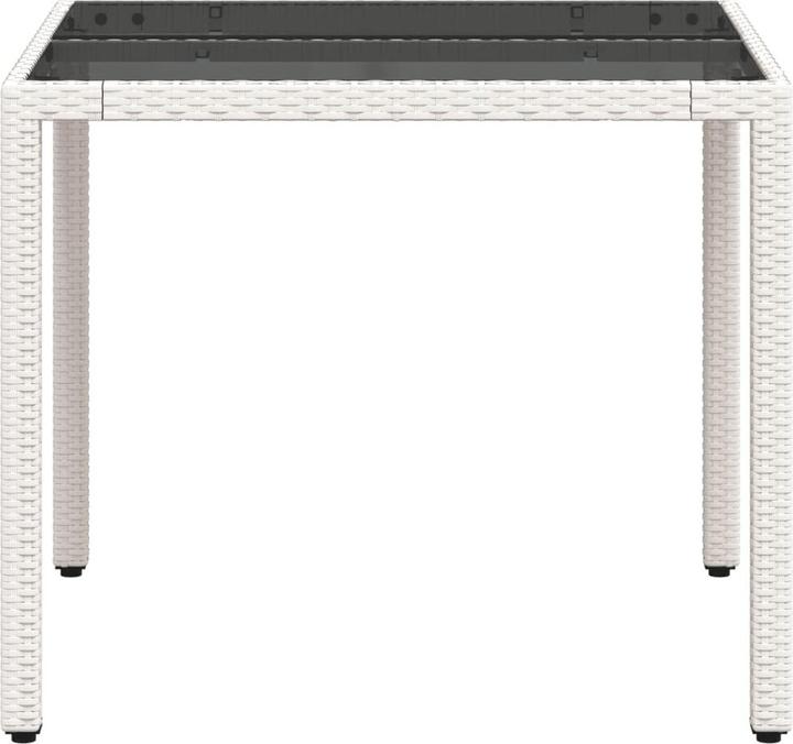 Image du produit vidaXL Gartentisch mit Glasplatte (90 cm)