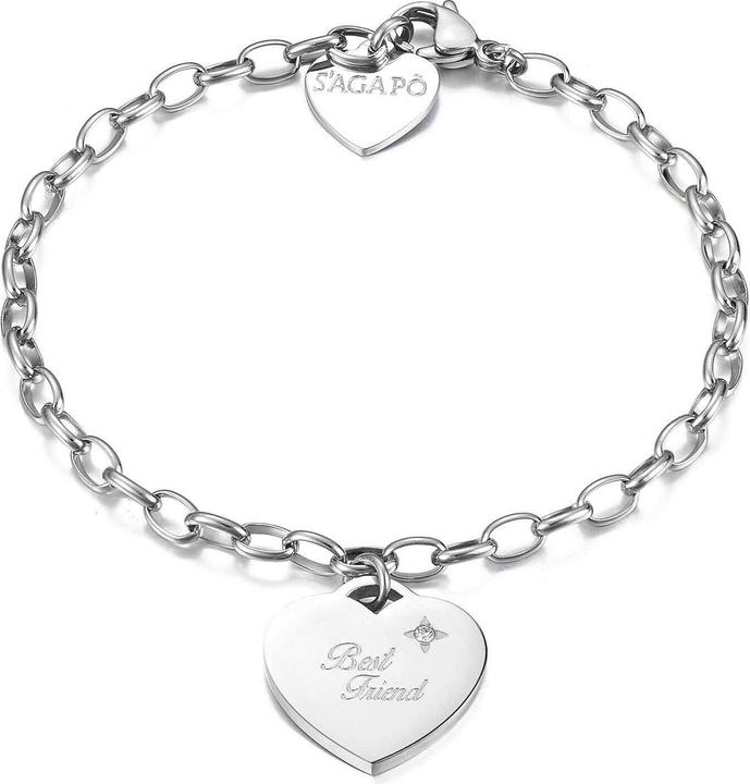 Produktbild Sagapo S'AgapÃµ - Steel Bracelet Be My Always Best Friend SBM13