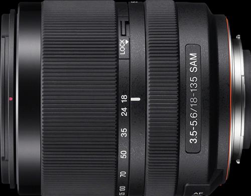 Actual product image Sony DT 18-135mm f/3.5-5.6 SAM, APS-C A-mount - Import (Sony A, APS-C / DX)