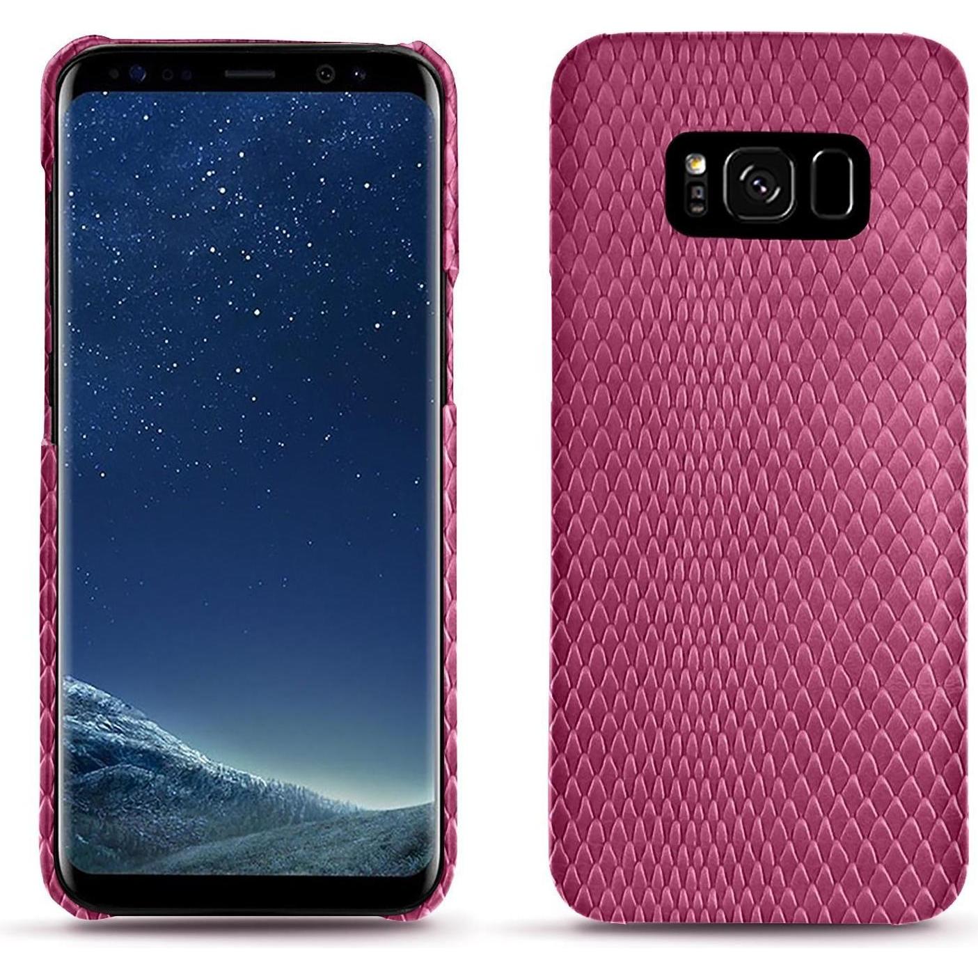 Noreve Lederschutzhülle (Samsung Galaxy S8+), Smartphone Hülle, Rosa