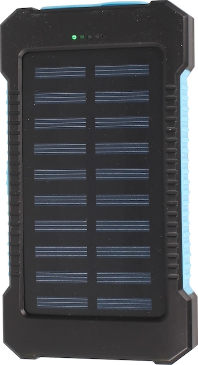 Produktbild PhoneLook Wasserdichte externe Batterie 10000mAh Power Bank mit Solarpanel & LED (10 W)