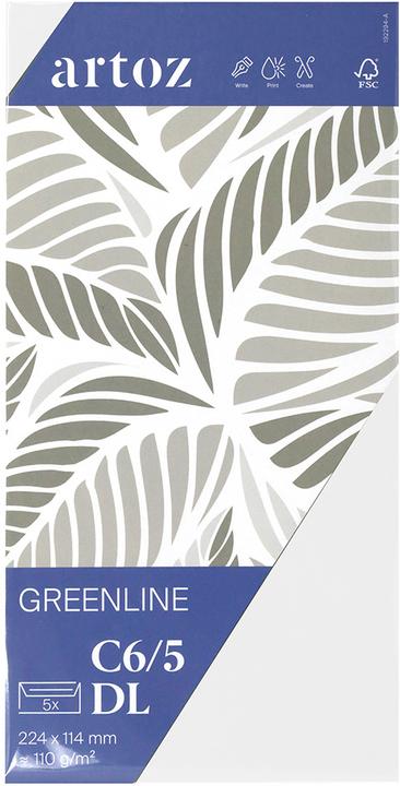 Produktbild Artoz Green Line Pkg 5 Kuverts birch (C6/5, 5 x)