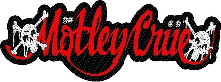 Actual product image Motley Crue Dr Feelgood Logo Woven Cut Out Patch (1 x)