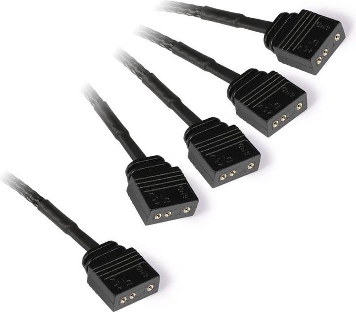 Actual product image Alphacool KAB Y-splitter aRGB 3-pin to 4x 3-pin 60cm