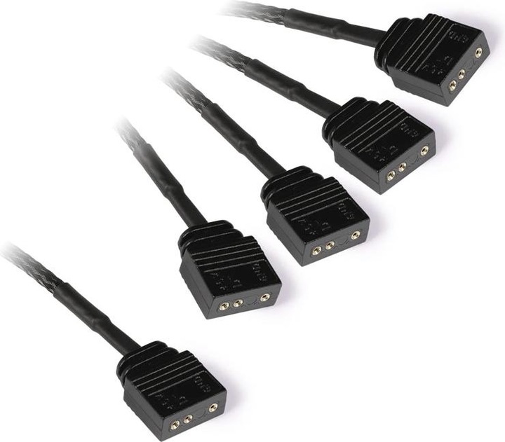 Actual product image Alphacool KAB Y-splitter aRGB 3-pin to 4x 3-pin 60cm