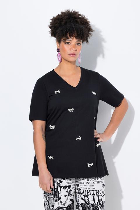 Produktbild Miamoda T-Shirt, A-Linie, Schleifen aus Zierperlen (48)