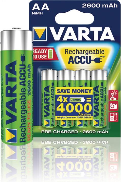 Produktbild Varta Recharge Accu Power (4 Stk., AA, 2600 mAh)