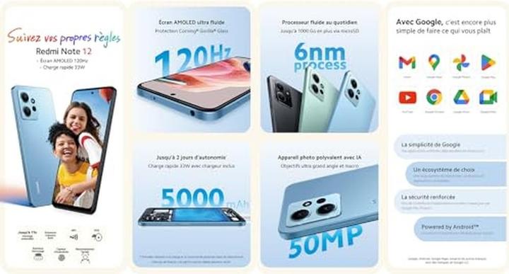 Produktbild Xiaomi Redmi Note 12 (128 GB, Mint Green, 6.67", Dual SIM, 4G)