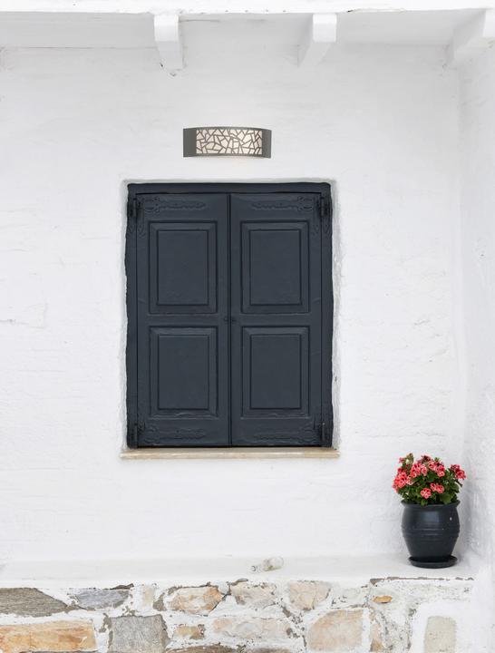 Produktbild Nova Luce ZENITH Wandleuchte E27 Grau 12W IP44 30,3x9x10cm dimmbar 9020932 (E27, IP44)