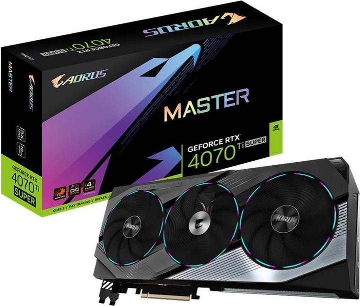 Actual product image Gigabyte AORUS GeForce RTX 4070 Ti SUPER MASTER (16 GB)