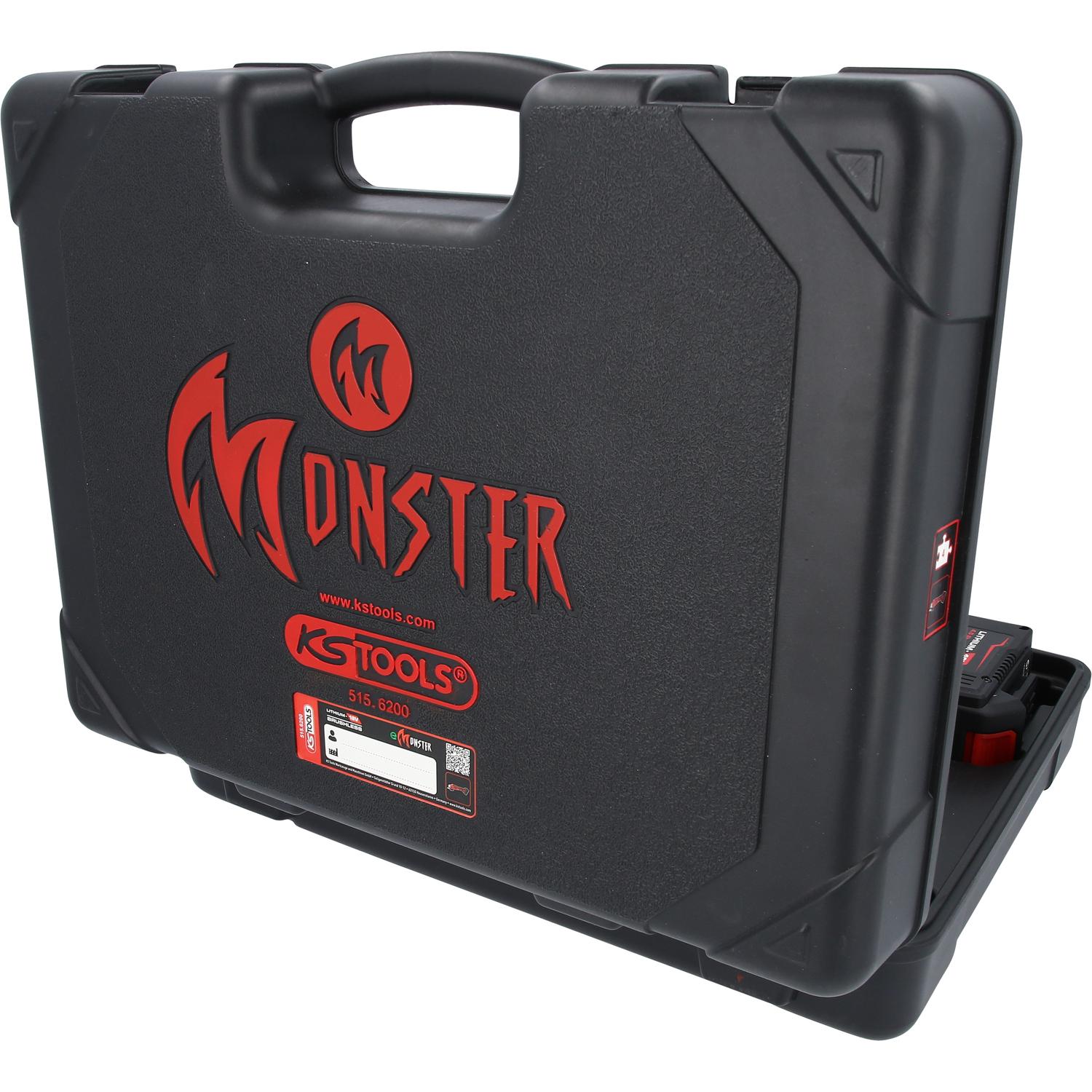 Thumbnail - KS Tools, Winkelschleifer, eMONSTER Brushless-Akku-Winkelschleifer-Satz, 4-tlg 18 Volt, 2 Akkus und Ladegerät (125 mm)