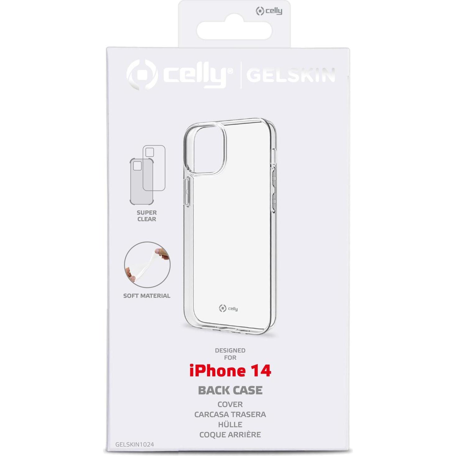 Thumbnail - Celly Gelskin (Apple iPhone 14), Smartphone Hülle, Transparent