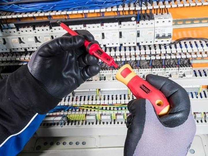 Actual product image HAZET Screwdriver set ∙ with protective insulation 804VDE/14 ∙ Pozidriv profile PZ, Cross recess pr… (Phillipps cross recess (PH), Torx (TX), Pozidriv cross recess (PZ), Slotted screws)