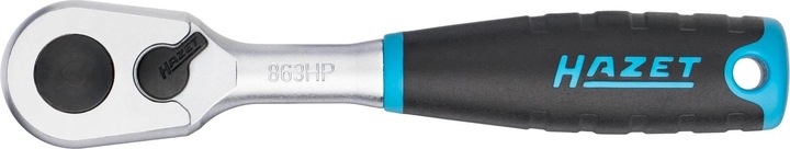 Immagine prodotto HAZET Leva a cricchetto reversibile a dentatura fine HiPer 863HP ∙ Attacco quadro, massiccio, 6,3 m… (1/4")