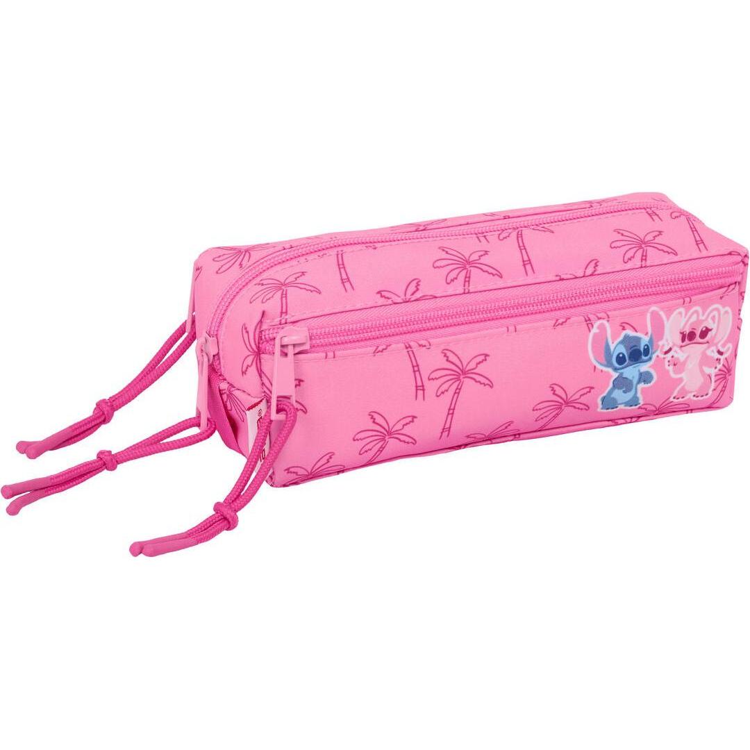 Lilo & Stitch Dreifaches Mehrzweck-Etui Chill Rosa Minze 22 X 8,5 X 6 ...