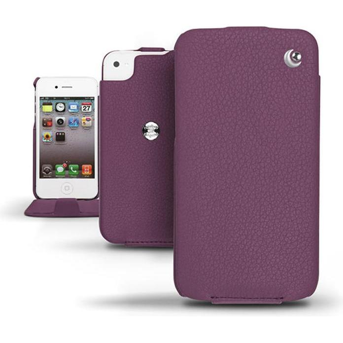 Thumbnail - Noreve Lederschutzhülle vertikal (Apple iPhone 4), Smartphone Hülle, Violett