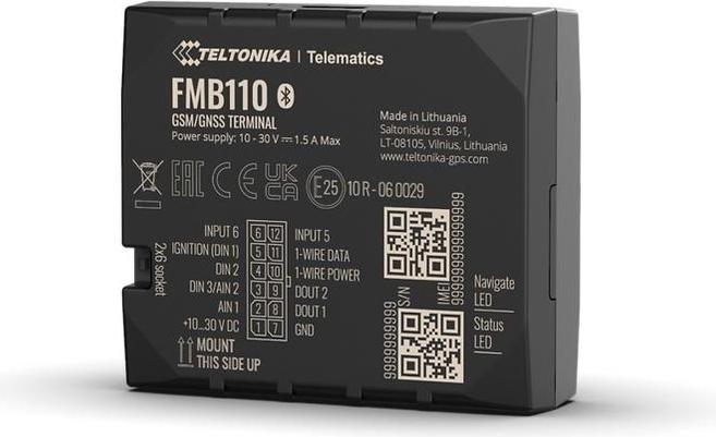 Teltonika FMB110 2G tracker with internal antennas