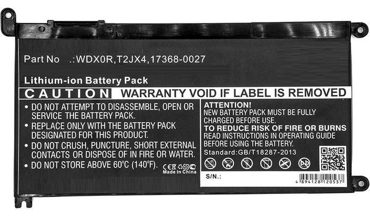 Produktbild CoreParts Laptop Battery for Dell (1 Zelle, 3650 mAh)