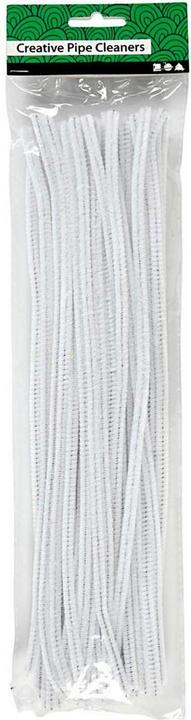 Creativ Company Fil de chenille 6 mm blanc, 50 pièces (0.30 m)