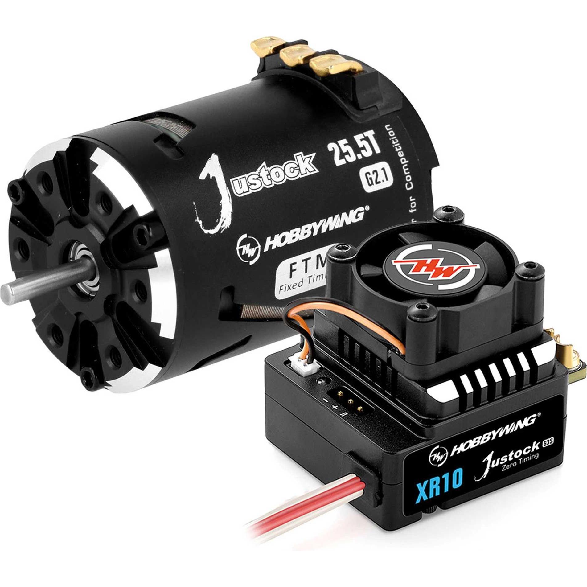 Hobbywing Xerun Justock Combo G3S mit 25.5 Turn 1600kV für 1:10 Cralwer, F1