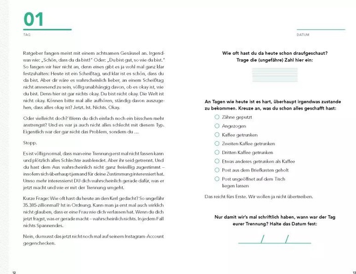 Produktbild Liebeskummer bewältigen in 99 Tagen (Deutsch, Michèle Loetzner, 2020)