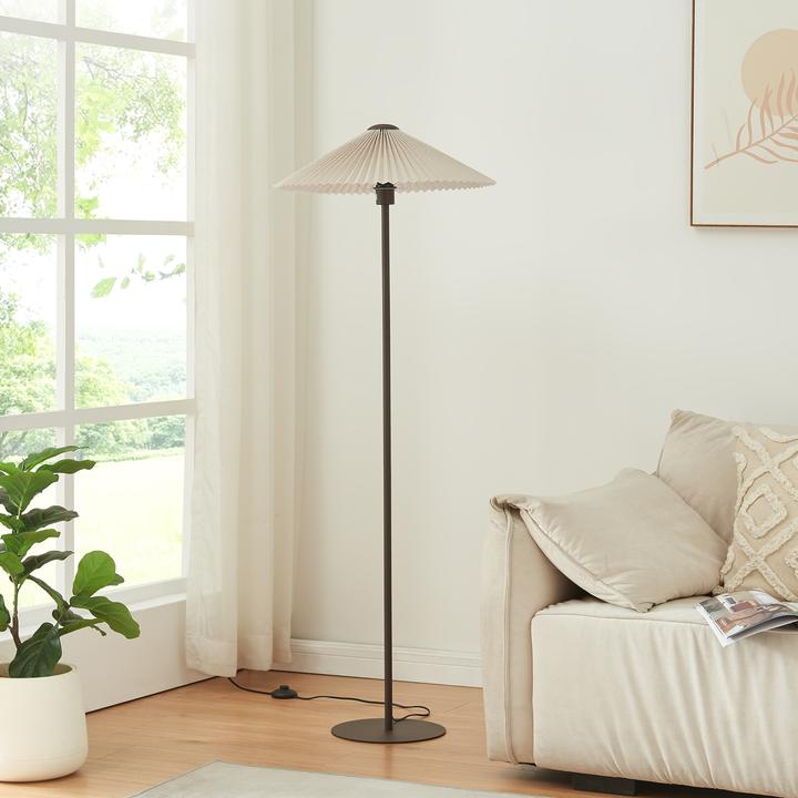 Image du produit Lux.Pro Stehleuchte Appledore Metall 149 cm Braun/Weiss (E27)