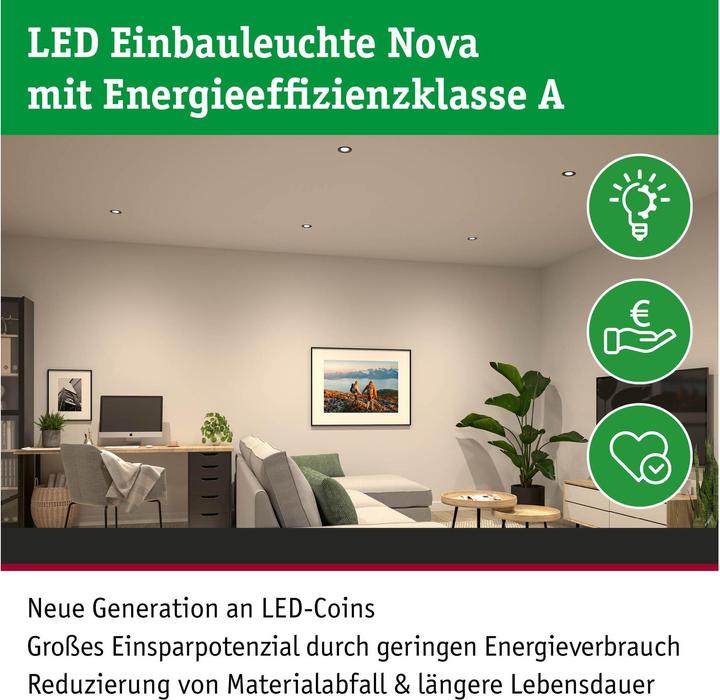 Produktbild Paulmann Einbauleuchte Nova Set (505 lm)