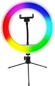 Actual product image Wp Ring light Powerton 10" Studio ring light, RGB LED, low light, adjustable light colour and inte (Ring light, Studio light)