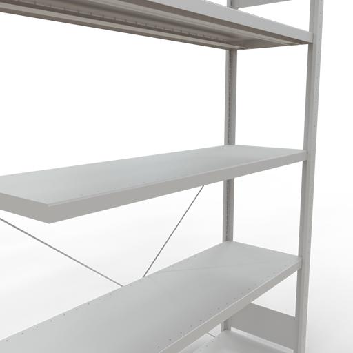 Actual product image Schulte Lagertechnik MULTIplus250 boltless add-on bay system with length bolts