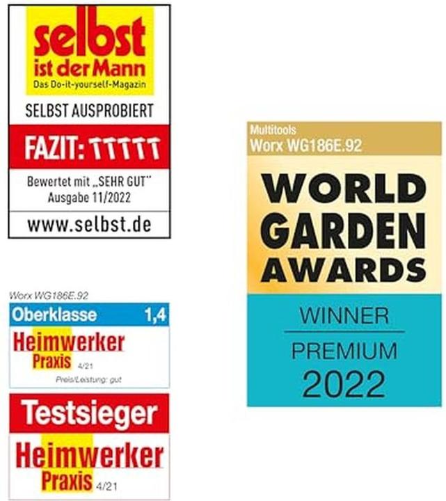 Produktbild Worx Akku Freischneider WG186E.92, 2x20 V(40V) ohne Akku und Ladegert (Metallschneideblatt)