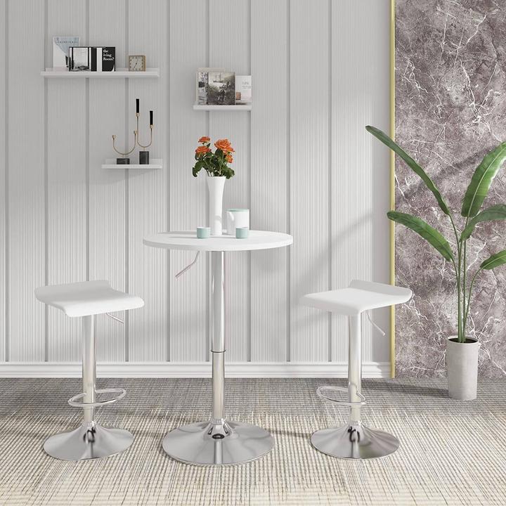 Actual product image Woltu Height-adjustable bar table 68-88 cm (60 x 60 x 88 cm)