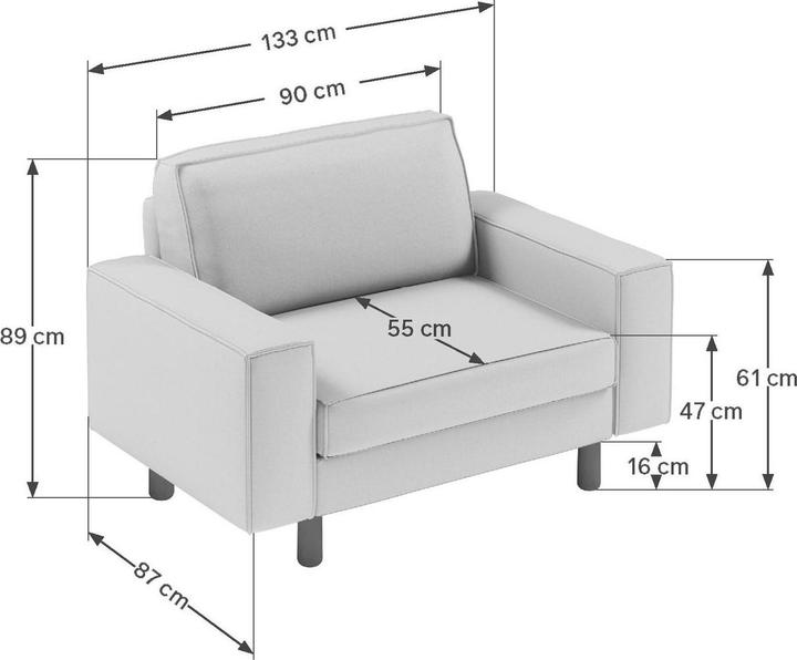 Produktbild Atelier del Sofa Sparrow Loveseat 2-Seat Sofa