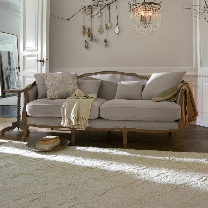 Produktbild Loberon Sofa Monneville hellgrau (3-Sitzer)