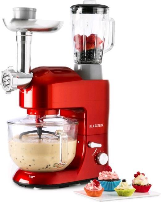 Image du produit Klarstein Lucia Rossa 2G Robot de cuisine rouge (1300 W, 5 l)