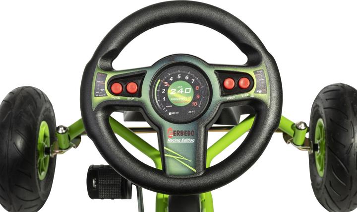Produktbild Schneider Ferbedo Go AR 8G (Gokart/Kart in schwarz/grün, mit Soundlenkrad und Luftbereifung, ab ca.