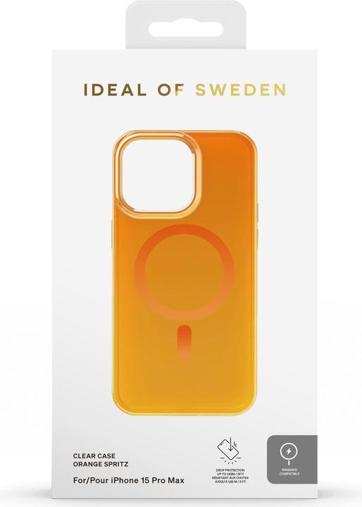 Immagine prodotto iDeal Of Sweden Mobiili tagakaas iPhone 15 Pro Max Magsafe Clear Case Arancione Spritz (Apple iPhone 15 Pro Max)