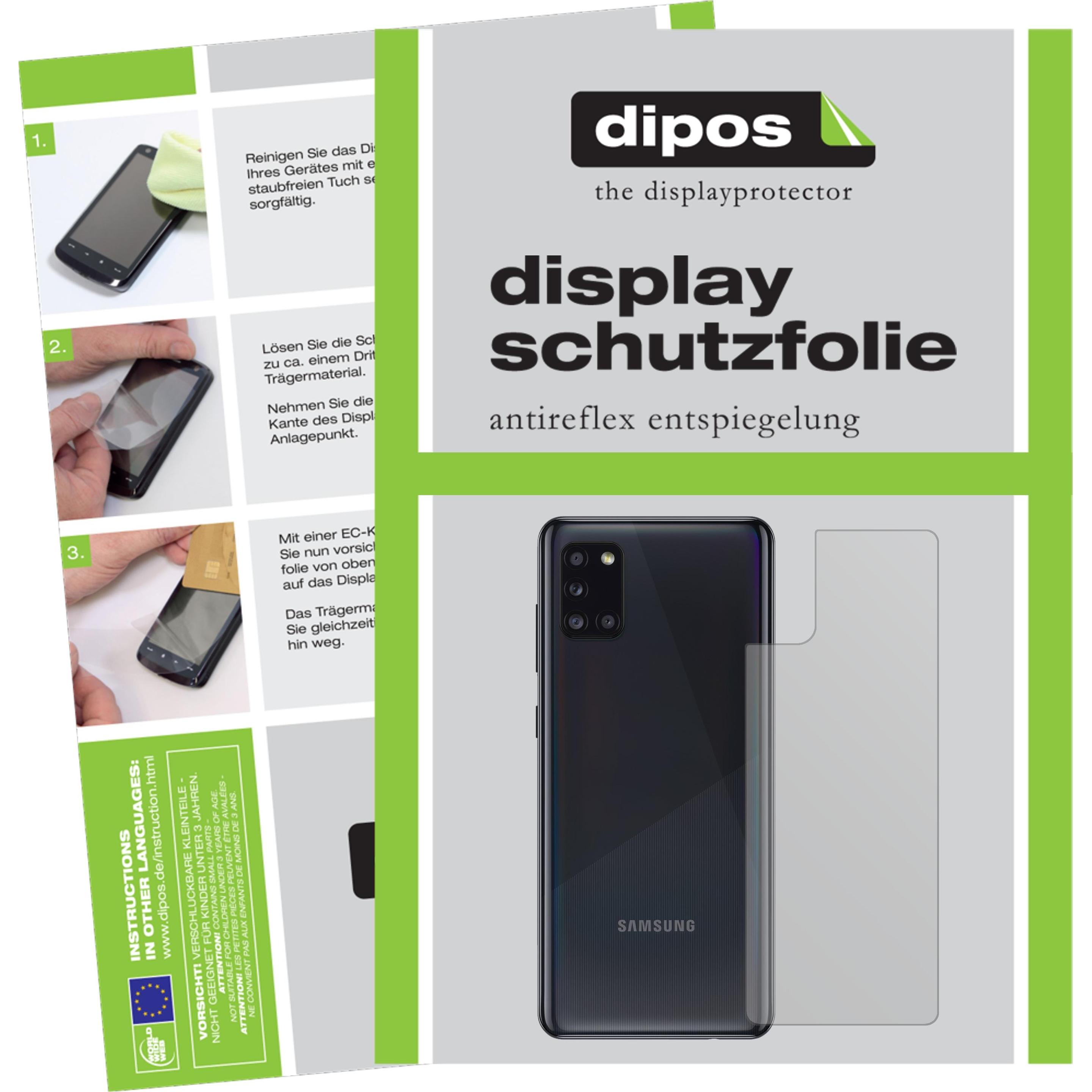 Dipos Displayschutzfolie Antireflex (1 Stk., Samsung Galaxy A31), Smartphone Schutzfolie, Transparent