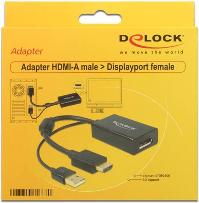 Image du produit Delock HDMI zu (DP, 24.50 cm)