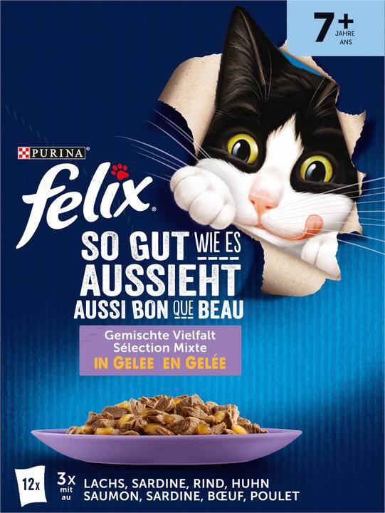 Produktbild Felix Gemischte Vielfalt (Senior, Adult, 12 Stk., 1020 g)