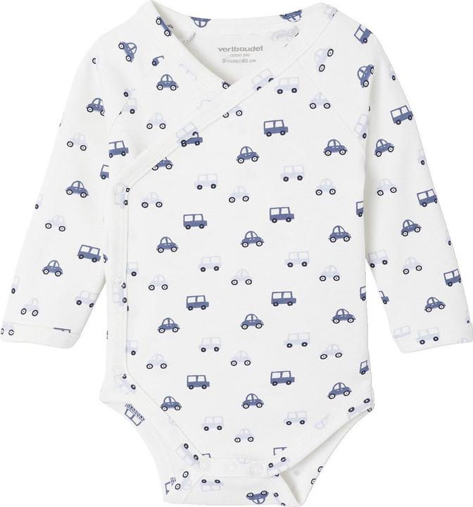 Actual product image Vertbaudet Bio-Kollektion: 5er-Pack Baby Wickelbodys, Langarm (68)