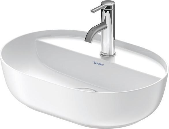 Produktbild Duravit Aufsatzbecken LUV o ÜL m HLB 500x350mm 1 HL we sdm WG (350 mm, 500 mm)