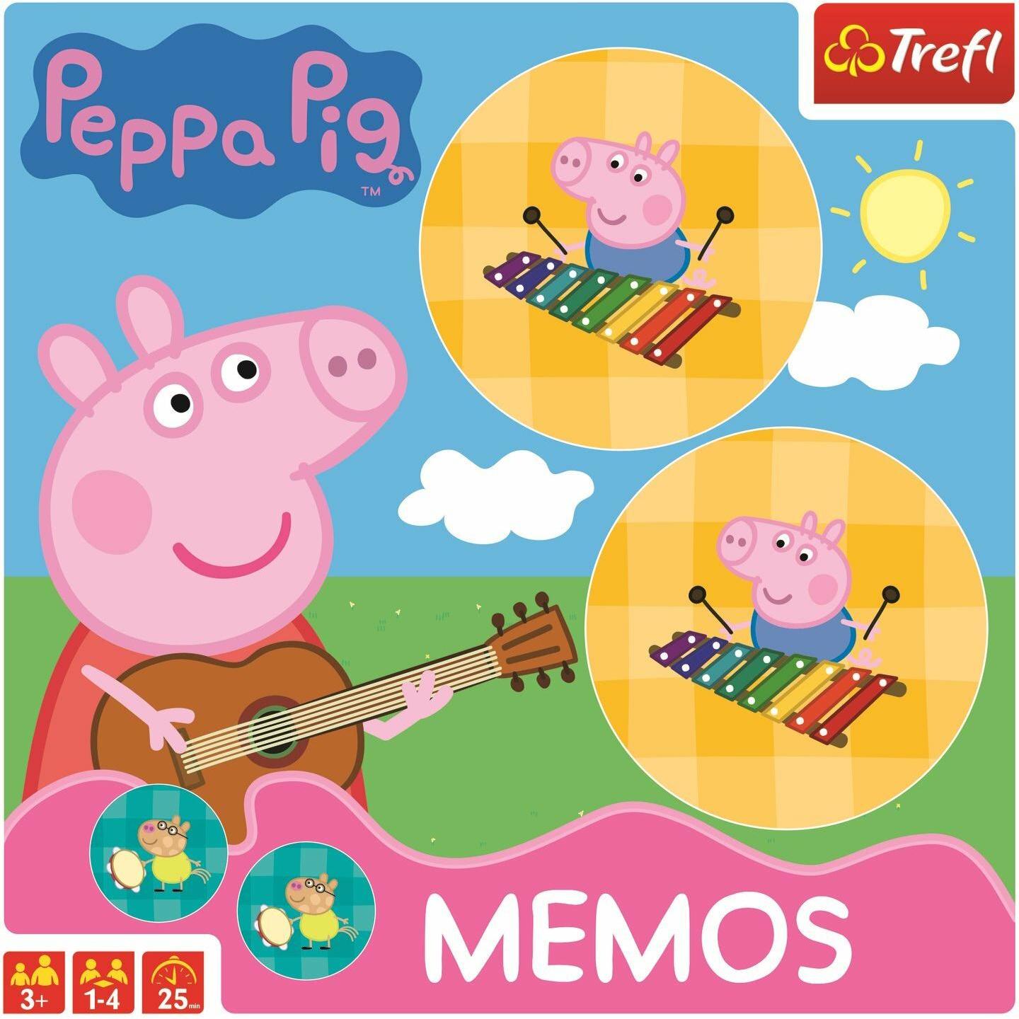 Trefl Memo Cards "Piggy Pepa" (Deutsch, Englisch)