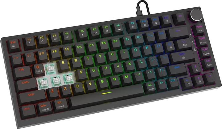 Actual product image Savio ASTRAL BLACK JADE Tastatur Gaming USB QWERTY US International Schwarz (US, Cable)