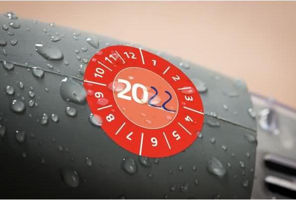 Actual product image Avery -Zweckform 80 St. Prüfplakette 20XX Rot (Ø) 30 mm 30 mm