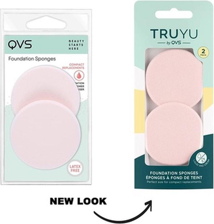 Actual product image QVS Foundation Sponges 2 Units